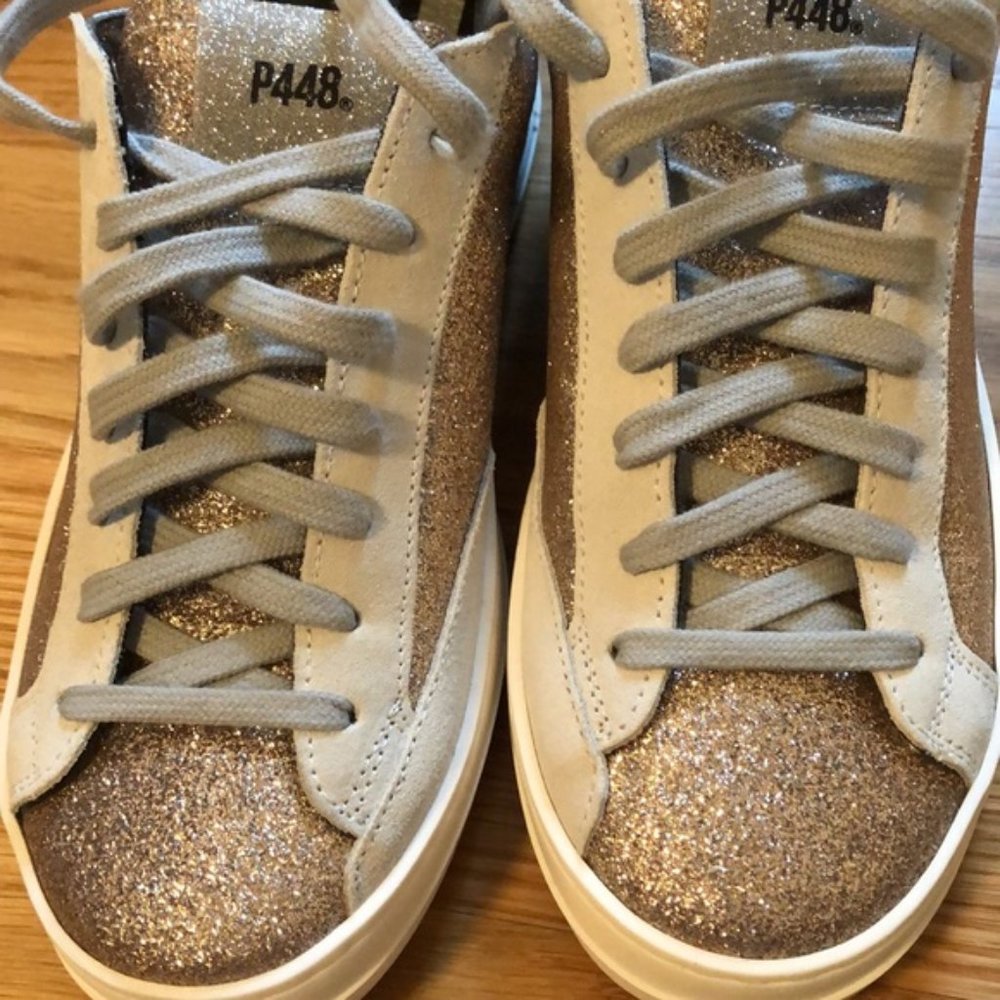 NWT P448 John Glitter Sneaker - Picture 9 of 14